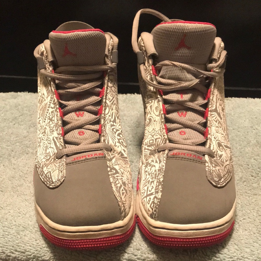 Kids Air Jordan Dub Zero GS Wolf Grey Vivid Pink